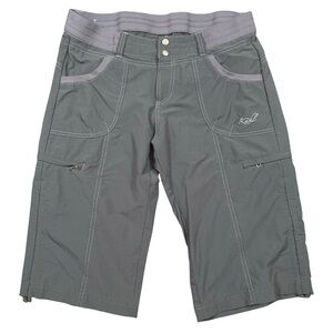 Kuhl Knicker Shorts Capri Women’s Sz 10 Gray Nylon Stretch Hiking 15"